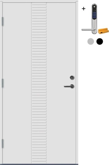 Ytterdør Bygg1 Hamar med Yale Doorman Classic Home