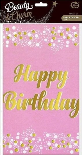 Godan Folie Bordduk B&C Happy Birthday Rosa 137X183 Cm Godan Folie Bordduk B&C Happy Birthday Rosa 137X183 Cm
