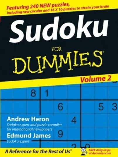 Sudoku For Dummies, Volume 2 Av Andrew (Crosswords Ltd) Heron, Edmund (Crosswords Ltd) James