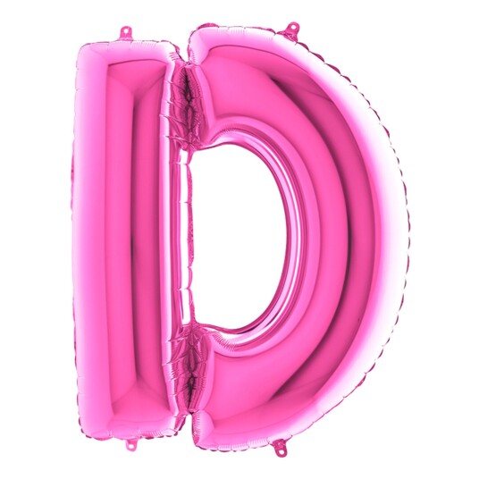 Ballongkungen AB Bokstavballong Rosa - Bokstav D