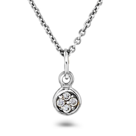 Pan Jewelry, Anheng i 925 sølv med zirkonia Pan Jewelry, Anheng i 925 sølv med zirkonia