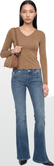 True Religion Joey Lr Flare Flap   Blue   32 x 33
