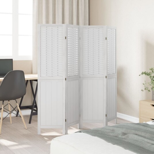 Romdeler 4 paneler hvit heltre keisertre 8721012074170