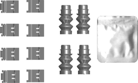 Monteringssett, bremseklosser HELLA 8DZ 355 206-741