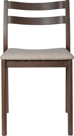 Ferm Living Boda spisestuestol myk bouclé/mørkbeiset bøk/naturfarget