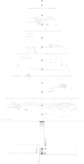Vidaxl Juletre av tre til pynt hvit 120 cm heltre furu Vidaxl Juletre av tre til pynt hvit 120 cm heltre furu
