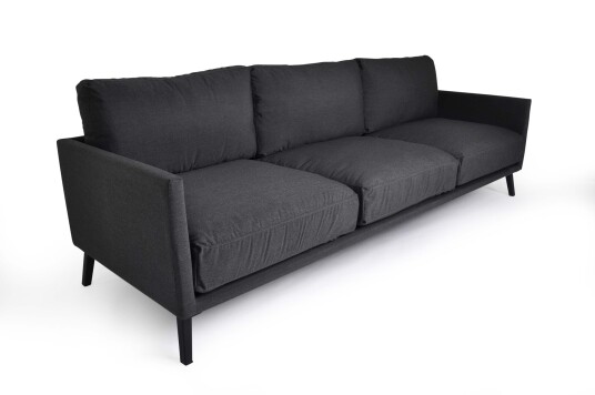 Fritab Easy 3-seter sofa Svart Sunbrella Svart