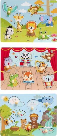 VIGA 3-in-1 Lydpuslespill