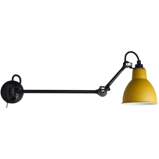 Lampe Gras N°204 L40 SW Vegglampe Gul