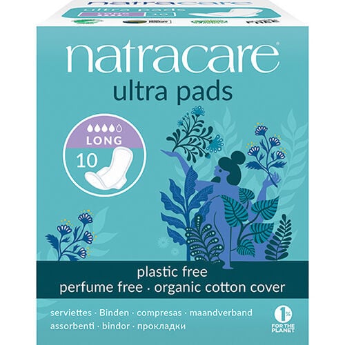 Natracare Long Ultra Bind Med Vinger Indpakket Enkeltvis 10 Stk. Natracare Long Ultra Bind Med Vinger Indpakket Enkeltvis 10 Stk.