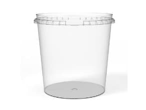 Plastbæger Handy Safe 1170 ml Ø132xH128 mm PP Klar,200 stk/ps 200 stk.