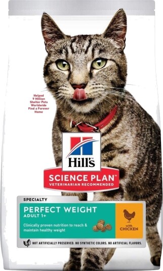 Hill's Science Plan Kattemat Voksen Perfekt Vekt Kylling 7 kg Hill's Science Plan Kattemat Voksen Perfekt Vekt Kylling 7 kg