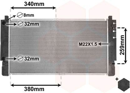 Radiator VAN WEZEL 58002149