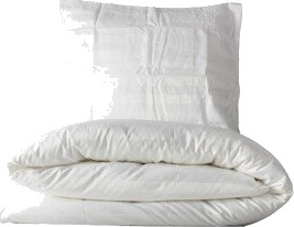 Aumi Collection Stripete dynetrekksett 150 x 210 cm Hvit
