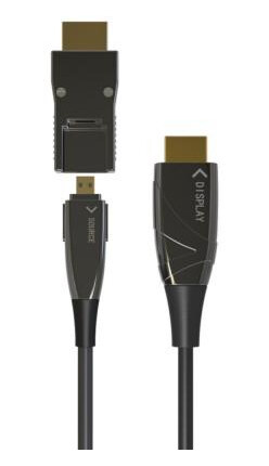 TECHLY Micro HDMI 4K 60Hz AOC LWL Kabel 20m