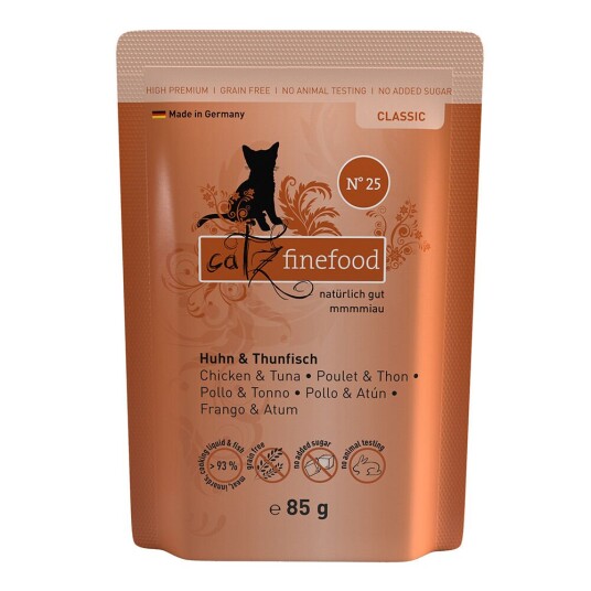 Catz Finefood Porsjonsposer 8 X 85 G Kylling & Tunfisk