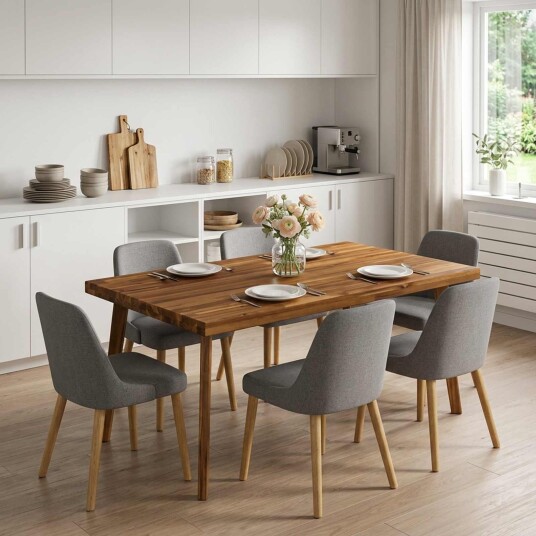 vidaXL Rektangulær Bordplate 80 x 60 x 3,2 cm Rektangulær