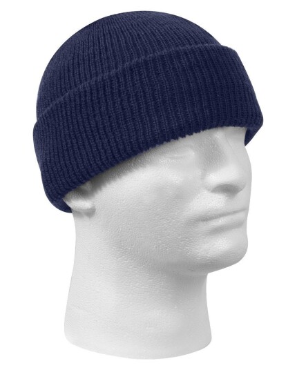Rothco Warm Beanie - 100 % ull Blå