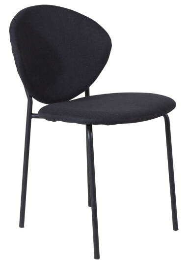 Venture Design Vault spise stol Svart Textil/svart Svart
