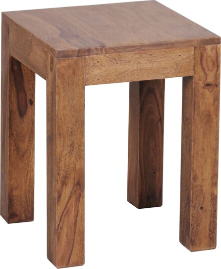 Sidebord Wohnling massivt tre 35x35cm med trebente bein, landlig stil Rosentre - Rosentre
