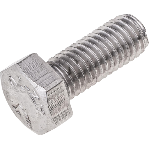 Syrefast A4 M6 Sekskantskruer DIN 933 80 mm - 100 stk.