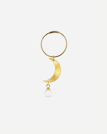 Half Moon Creole with pearl Gold