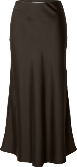 Selected Femme Lena High Waist Midi Skirt Brun 40