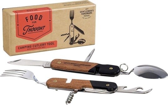 Gentlemen"s Hardware Camping Cutlery Tool Wood 2Pcs Set - Brown - 11 CM x 15.5 Gentlemen"s Hardware Camping Cutlery Tool Wood 2Pcs Set - Brown - 11 CM x 15.5