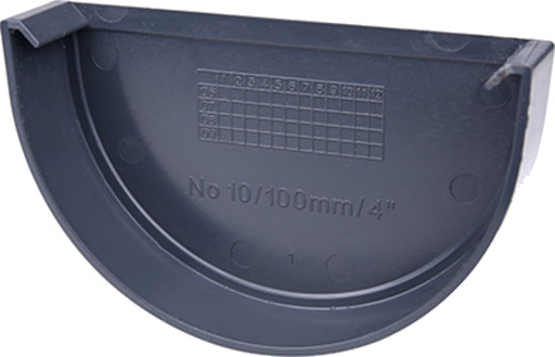 Plastmo endehette, 12" grafitt gray 120