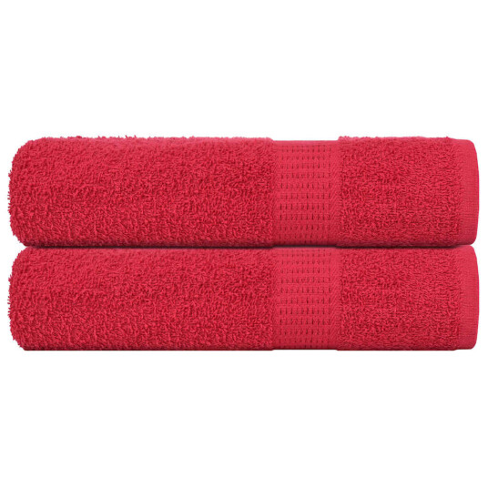 Badehåndklær FROGN 2 stk rød 100x150 cm 360 gsm Badehåndklær FROGN 2 stk rød 100x150 cm 360 gsm
