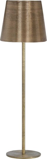 PR Home Base bordlampe Beaten gold/metallskjerm 57 cm Natur