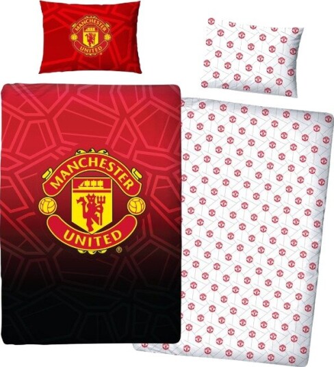Manchester United Sengesett I Bomull 140x200cm