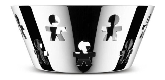 Alessi  Girotondo skål 21 cm blank