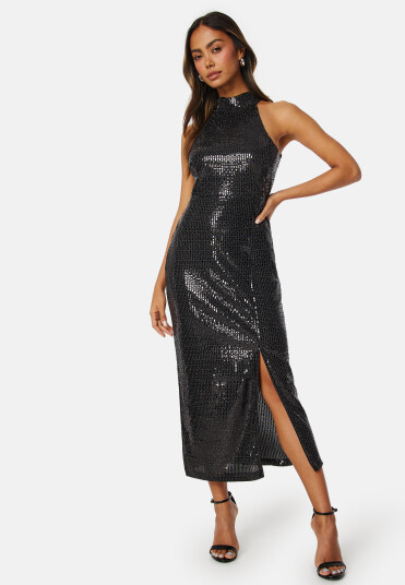 Y.A.S Darkness SL Halterneck Dress Black L Y.A.S Darkness SL Halterneck Dress Black L