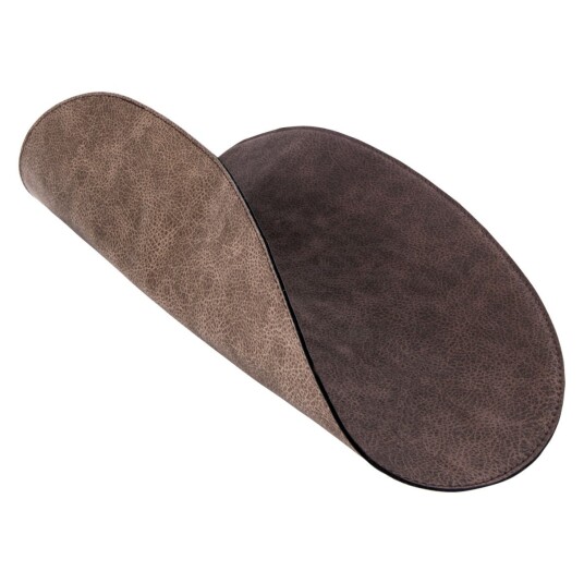 Vega Bordbrikke Shana; 30x45 cm (BxL); Brun/Gråbrun; Oval; 6 Stykk / Forpakning