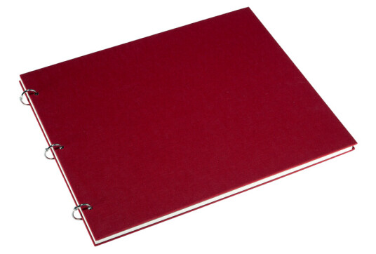 BookBinders Album 325x275mm Columbus Rose Red farge