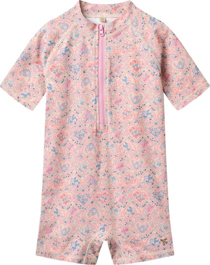 Wheat Badedrakt   UV40+   Cas   Rosa Heart Blomster   Wheat   3 år 98   Badetøy