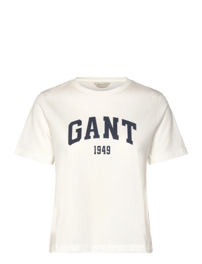 GANT Reg Graphic Print Ss T Shirt Cream XS GANT Reg Graphic Print Ss T Shirt Cream XS