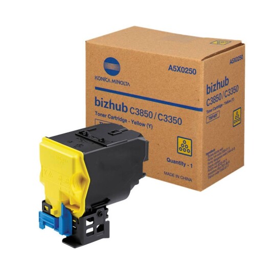 Konica Minolta Bizhub C3350 Y Toner - A5X0250 Original - Gul 10000 sider
