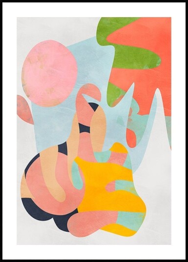 Pastel cut out Plakat Plakat / 21x30cm