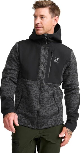 RevolutionRace Herre > Overdeler > Fleece & midlayers Wander Pro Wool Hoodie Herre Anthracite Størrelse:XL