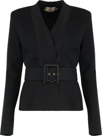 Elisabetta Franchi Dame Jakker Svart L,
