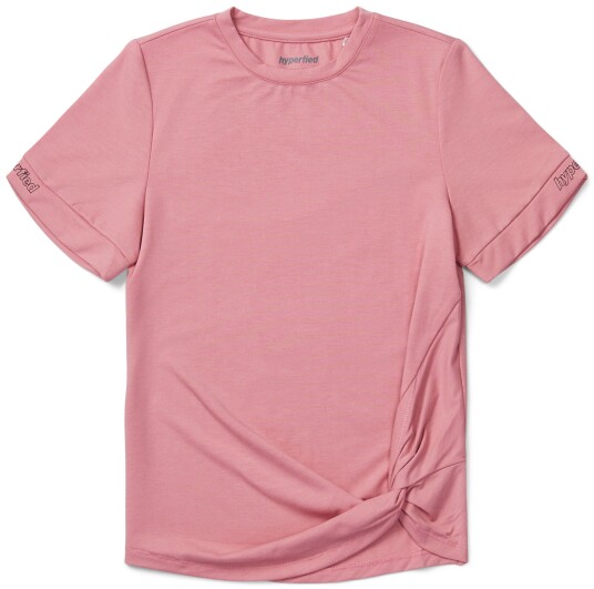 Hyperfied Jersey Knot Logo Top Blush 146-152