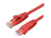 MicroConnect - Koblingskabel - RJ-45 (hann) til RJ-45 (hann) - 20 m - 5 mm - UTP - CAT 6a - halogenfri, innendørs, formstøpt, rund, uten hindringer - rød