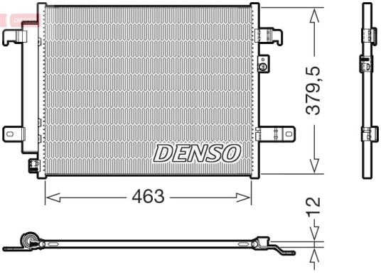 Kondensator klimaanlegg DENSO DCN44020
