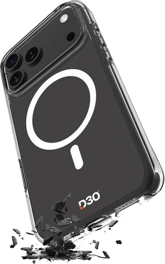 Puro Impact D3O MagSafe Mobildeksel til iPhone 17 Pro Gjennomsiktig
