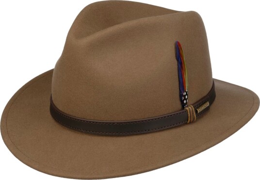 Stetson Delvaro Traveller Wool Hat Brown 61/XL
