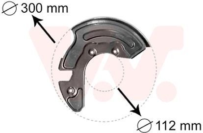 Bremseskjold VAN WEZEL 0323371