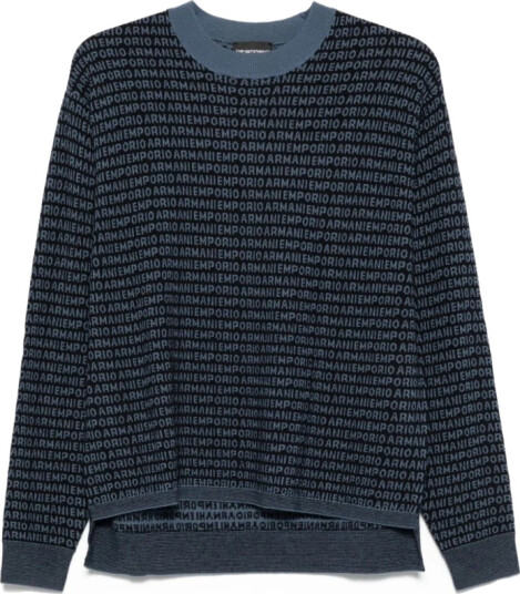 Emporio Armani Herre Strikkevarer Blå M, Emporio Armani Herre Strikkevarer Blå M,