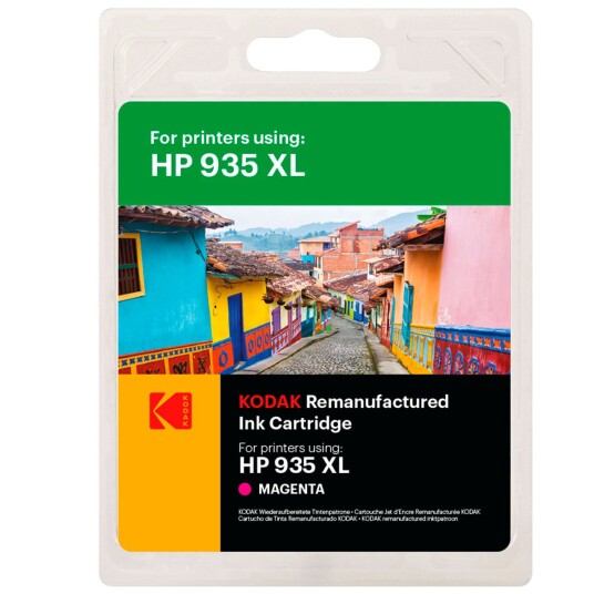 Kodak HP 935XL Blekkpatron 850 sider (Gjenbrukt) Magenta Kodak HP 935XL Blekkpatron 850 sider (Gjenbrukt) Magenta